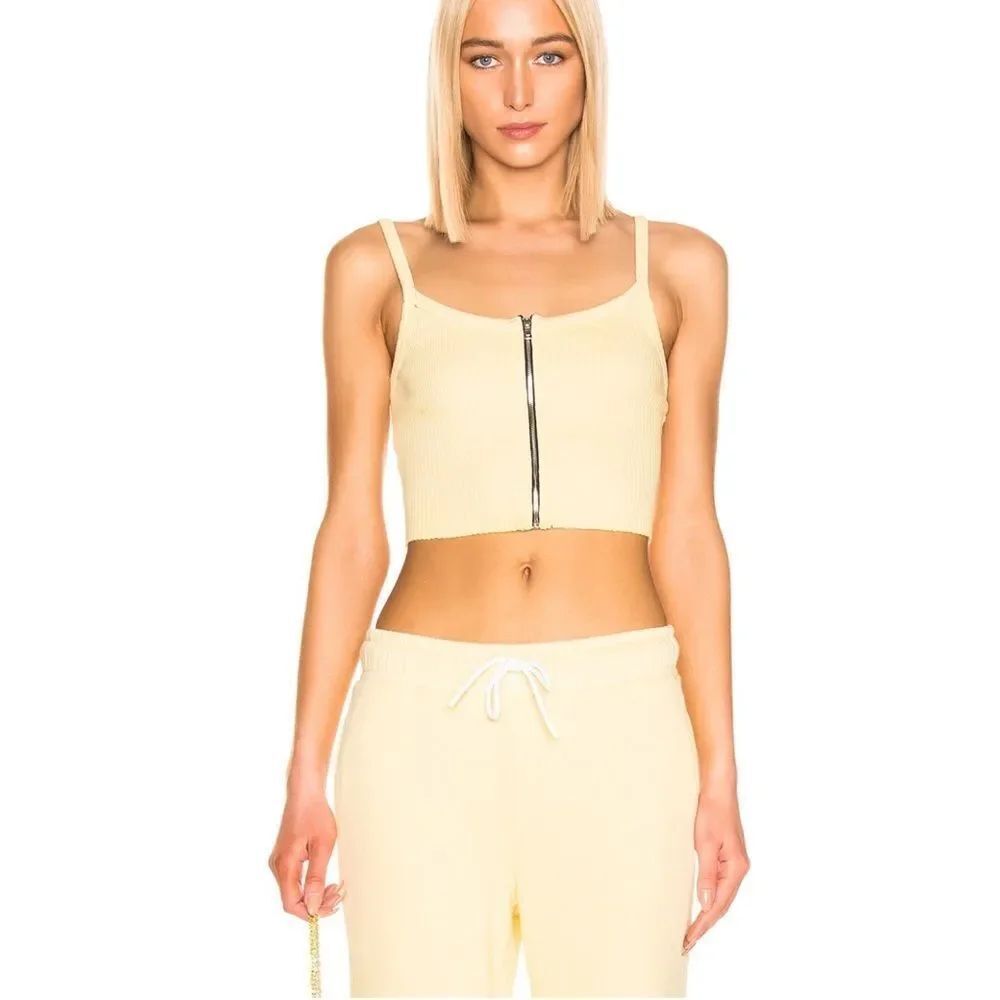 Yellow Cotton Citizen Ibiza ribbed tank top Small